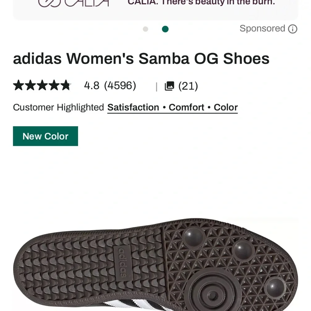 Adidas Men's Samba OG Black and White Sneakers - Picture 2 of 10